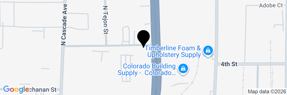 Map showing facility locations